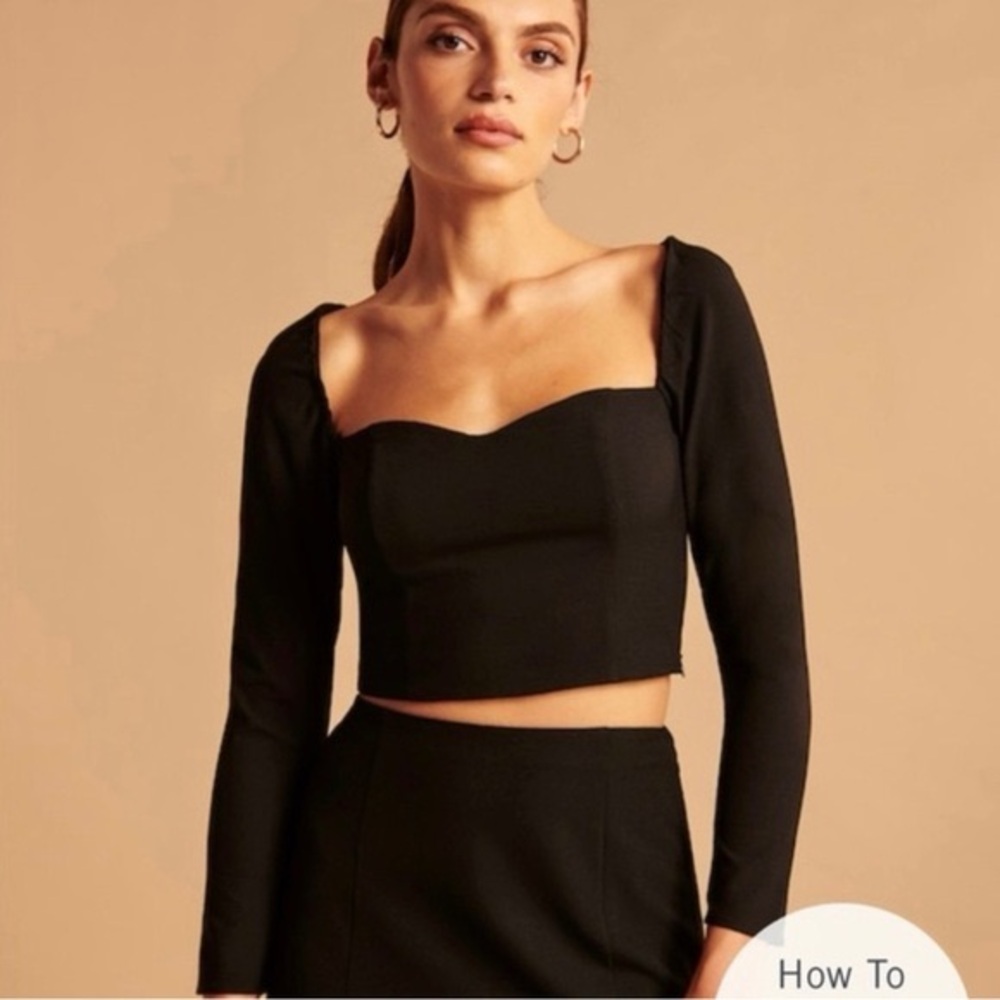 Abercrombie & Fitch Black Women's Crop Top